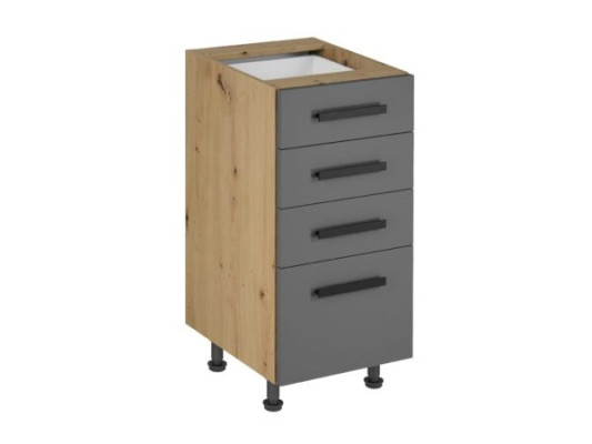 Kommode med skuffer til køkkenet