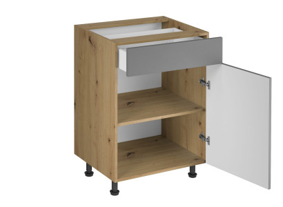 Mobil under-sink bord med skuffer og hylder til køkken