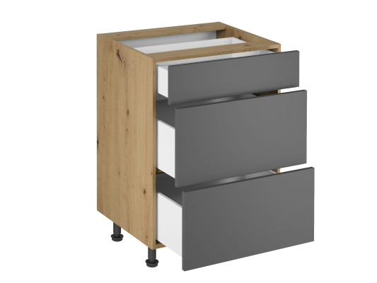 Mobil køkkenarmatur med skuffer og skuffe med 3 køkkenskuffer