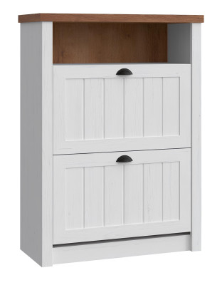 Sko skab med døre, sko skab, møbel med dobbelt skillevæg