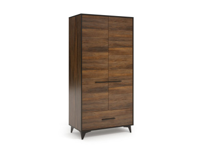 Garderobe med knagerække og skuffe