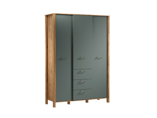 Stor fritstående skab med bøjler og skuffer