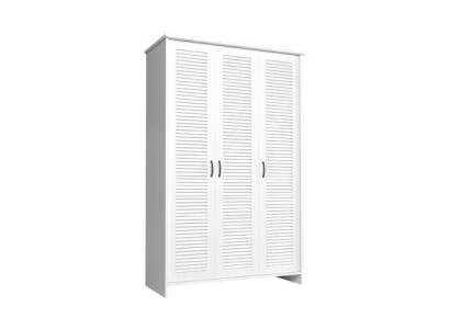 Tekstil garderobe med 2 stabile stænger til tøj