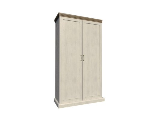 Tekstilskab, multifunktionelt skab med tøjstang