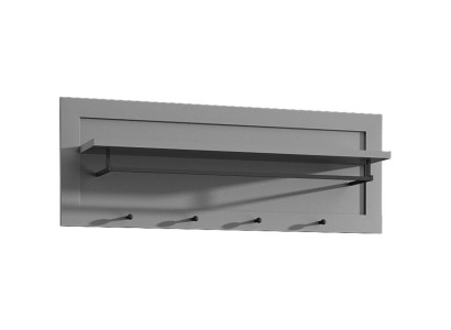 Vægmonteret tøjstativ med stang