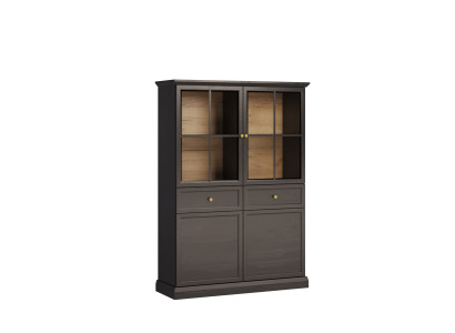 Buffet med vitrineskab og 2 skuffer