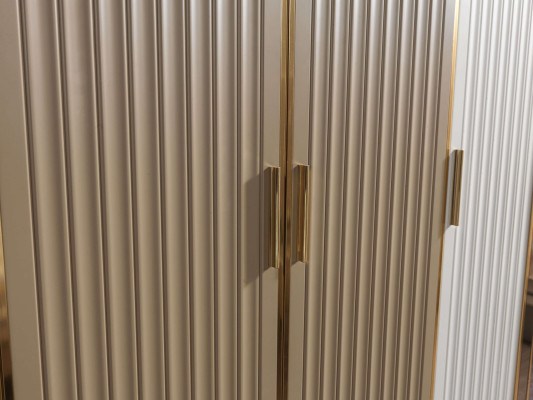 Luksuriøs moderne glas garderobe 234 cm