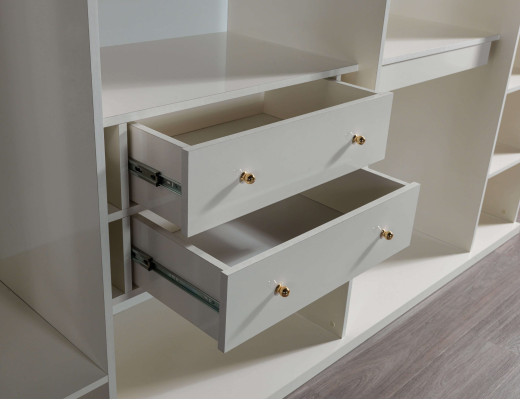 Luksuriøs moderne glas garderobe 234 cm