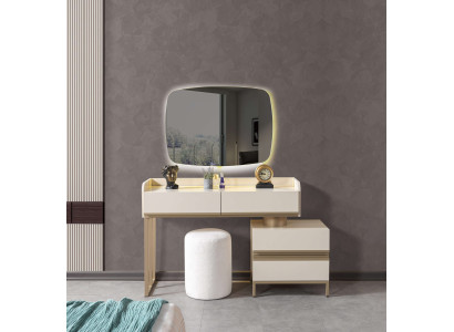 Moderne kosmetikbord med spejl