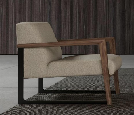 Minimalistisk lænestol med maksimal komfort