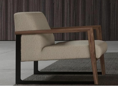 Minimalistisk lænestol med maksimal komfort