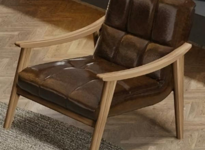 Elegant minimalistisk lænestol, maksimal komfort