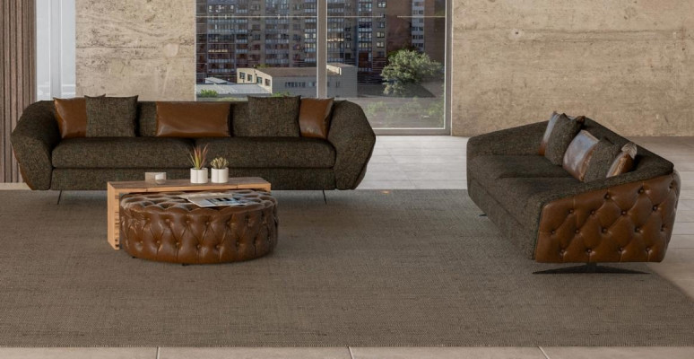 Polstermøbel sæt 2x moderne sofa med blødhed til dit hjem