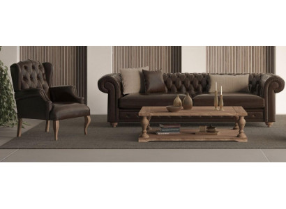 Sofa med lænestol til et moderne, komfortabelt stue uden overdrivelse