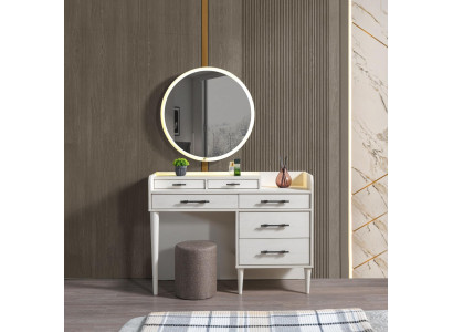 Moderne trækommode med spejl til soveværelse