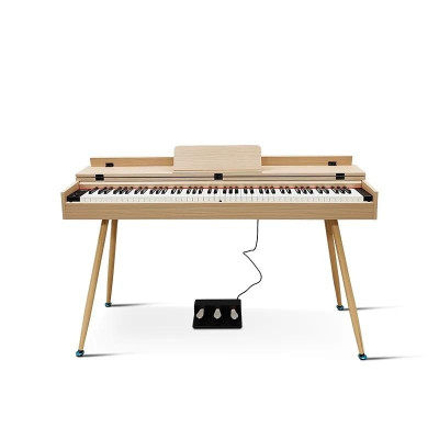 Skinnende digital klaver i lys brun farve til hjemmet