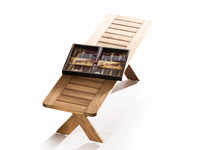 Bænk med skønhed og funktionalitet i detaljen