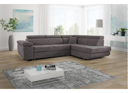 Luxus Möbel Wohnlandschaft Ecksofa L-form Polster Sofa Textil Schlafsofa Couch