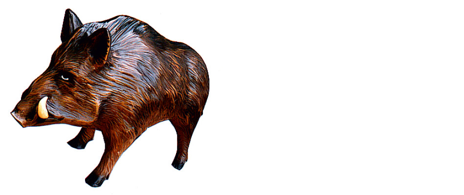 Design Wildschwein Figur Statue Skulptur Figuren Skulpturen Dekoration Deko 3318