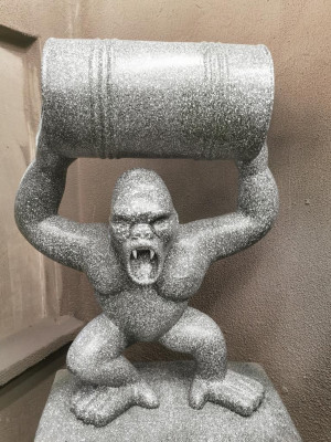 Designer Figur Statue Moderne Figuren Statuen Dekoration Deko Abstrakter Gorilla