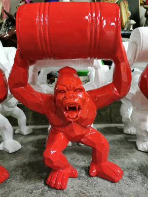 Figuren Statuen Dekoration Deko Gorilla Garten Neu Designer Figur Statue Moderne
