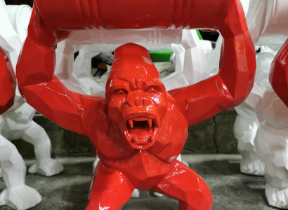 Figuren Statuen Dekoration Deko Gorilla Garten Neu Designer Figur Statue Moderne
