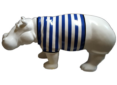 Abstrakte Figur Nilpferd designer bunte Skulpturen Moderne Dekoration Garten