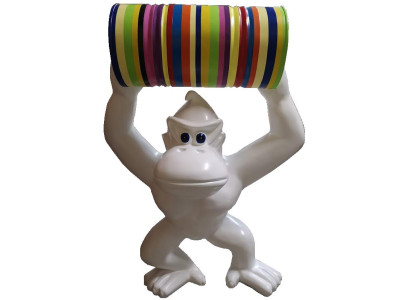 Gorilla Abstrakte Figur Statue Moderne Figuren Statuen Skulpturen Deko Garten