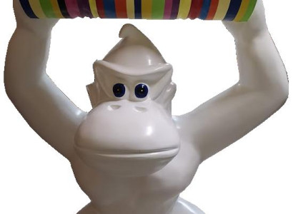 Gorilla Abstrakte Figur Statue Moderne Figuren Statuen Skulpturen Deko Garten