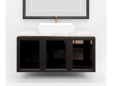 Schwarzer Badezimmerschrank Badezimmermöbel Regal Badezimmerschrank Holzregale