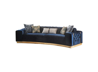 Polstersofa 4-Sitzer Sofa Textil Sitz luxuriöse Design Sofas Modern