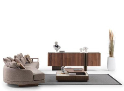 Wohnzimmer Robuste Garnitur Designer 4-Sitzer Sideboard Couchtisch 3tlg