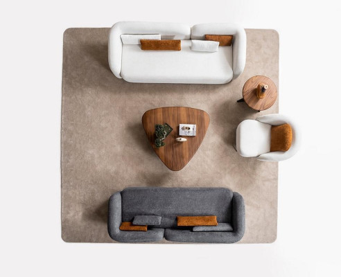 Sofagarnitur x2 3-Sitzer Sofas 1 Sitzer Modern Komplett Set Polster Garnitur