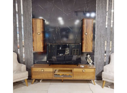 Stilvoller Hellbrauner TV-Lowboard Designer RTV Wohnzimmer Sideboard