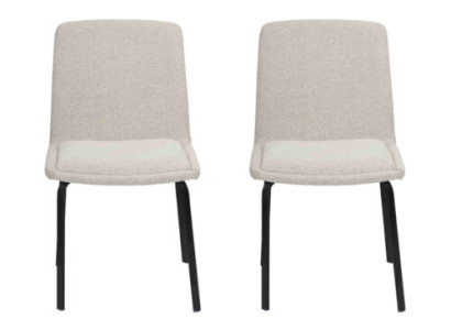 Weiße Polsterstühle Designer 2x Esszimmerstühle Moderne Küchenstühle