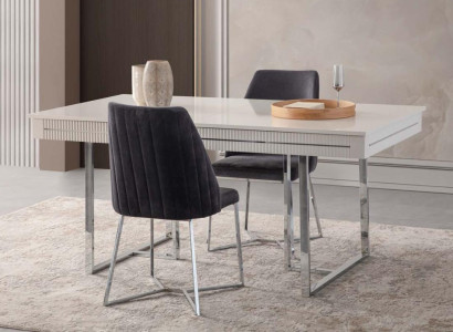 Moderne Esszimmertisch Esstisch Tisch Esszimmer Ausziehbar Holz Weiß