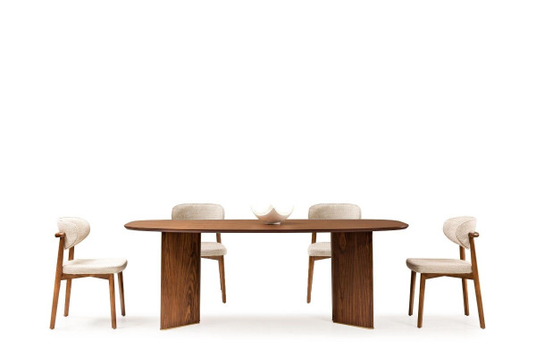 Essgruppe Essecke Esszimmer Esstisch Stühle Braun Set 7tlg Klassischе