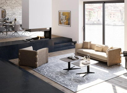 Wohnzimmer Komplett 6tlg 2x Couchtisch Luxus Polstermöbel Beige Sofa Couch Neu