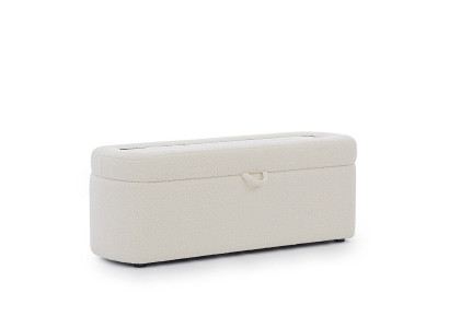 Schlafzimmer Möbel Weiße Bank Designer Sitzbank Polster Staukommode