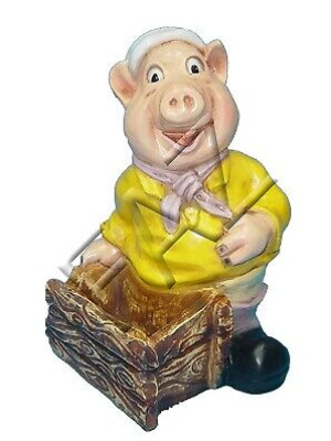 Design Schwein Figur Statue Skulptur Figuren Skulpturen Dekoration Deko c360 neu