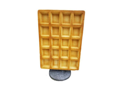 Figur Waffel Aufsteller Gastronomie Skulptur Statuen Figuren Dekoration