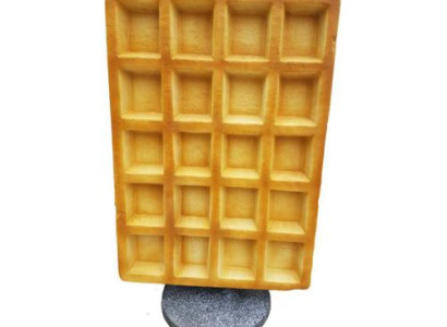 Figur Waffel Aufsteller Gastronomie Skulptur Statuen Figuren Dekoration