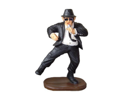 Deko Figur Statue Skulptur 90 cm Figuren Statuen Skulpturen Dance Black Men P121