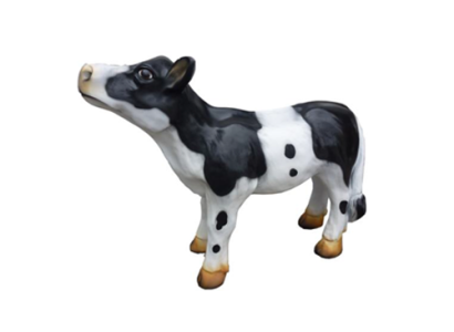 Kalb Kuh Rind Metzger Werbung Fleischer Tier Aufsteller Hingucker Statue 58 cm