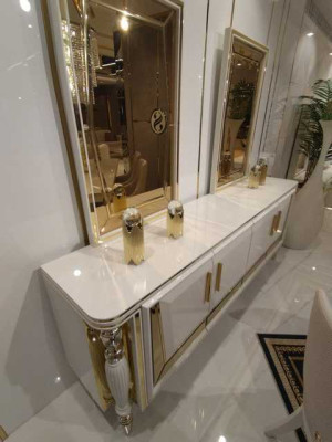 Modern Anrichte Sideboard Anrichte mit Spiegel Unterschrank Luxus Möbel Neu