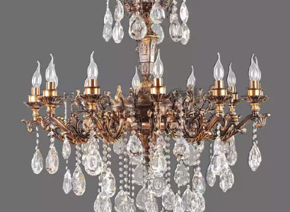 Deckenleuchter Luxus Gold Kronleuchter Deckenlampe Lüster Kristall Lampe