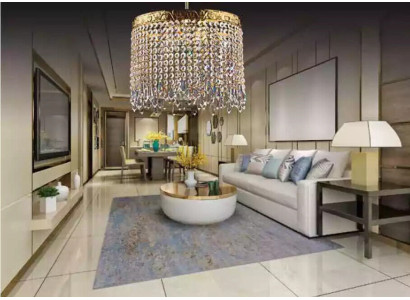 Deckenleuchter Kronleuchter Gold Deckenlampe Lüster Kristall Lampe