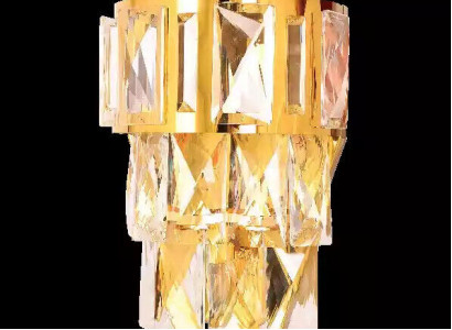 Wandlampe Wandleuchte Wandleuchten Lüster Wand Lampen Kristall Gold
