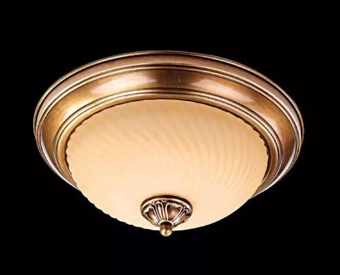 Lamper Lysekrone Loftslampe Lysekrone Loftslampe Guld Glas Ny