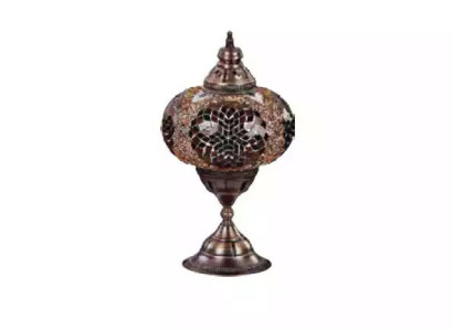 Lampe Tischlampe Tischleuchte Leuchten Luxus Grau Lampen Tisch Glas